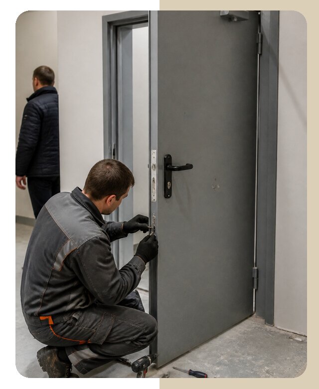 Ремонт противопожарной двери в Королёве по цене 6758 р. | ДвериЛегко-Кор